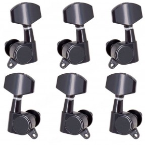 Kera Audio DSF-AE black (3+3) - Klucze do gitary elektrycznej akustycznej