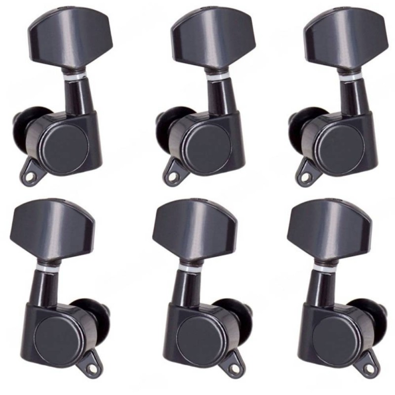 Kera Audio DSF-AE black (3+3) - Klucze do gitary elektrycznej akustycznej