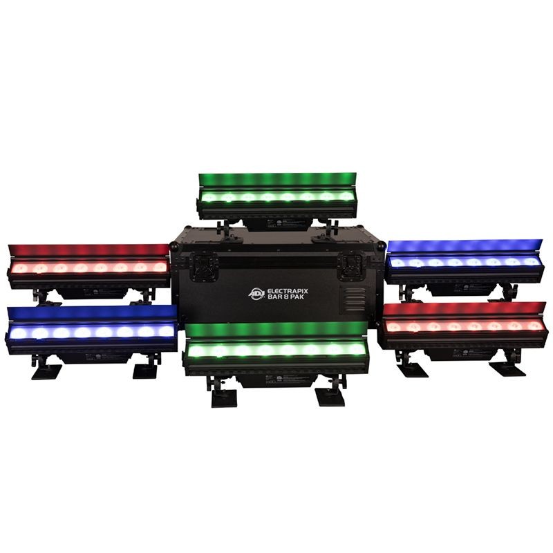 American DJ ElectraPix Bar 8 Pak Belki LED BAR zestaw - 1 - Belki LED BAR - Belki LED BAR ElectraPix Bar 8 Pak to kompleksowe ro