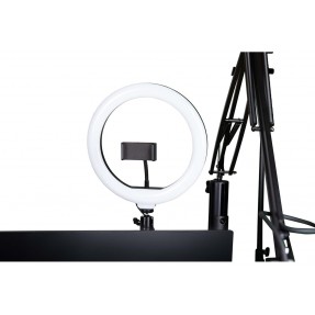 Gator Frameworks GFW-ID-CTRINGLIGHT - Lampa pierścieniowa LED z uchwytem na smartfona do Creator Tree