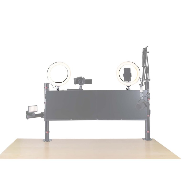 Gator Frameworks GFW-ID-CTRINGLIGHT - Lampa pierścieniowa LED z uchwytem na smartfona do Creator Tree