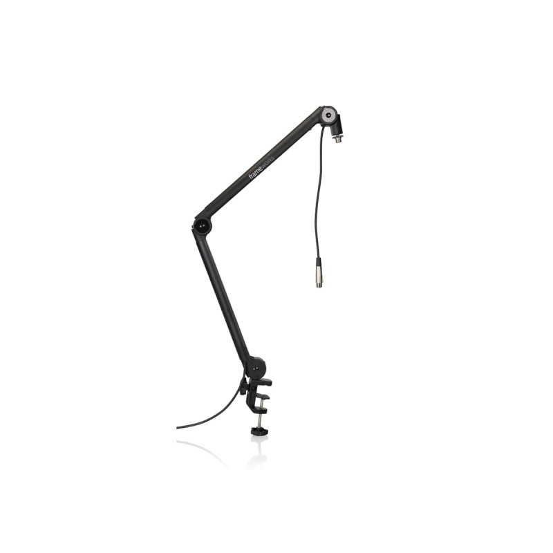 Gator Frameworks GFWMICBCBM3000 - Biurkowy statyw mikrofonowy do transmisji i podcastów