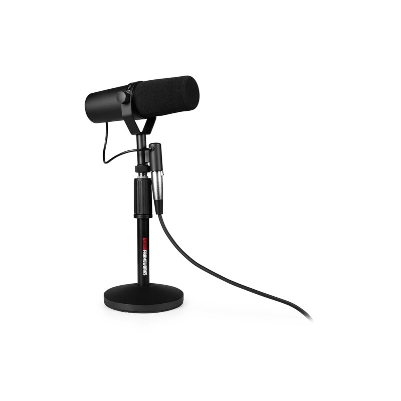 Gator Frameworks GFW-MIC-DESKTOP-2PK - Zestaw statywów mikrofonowych z kablami XLR