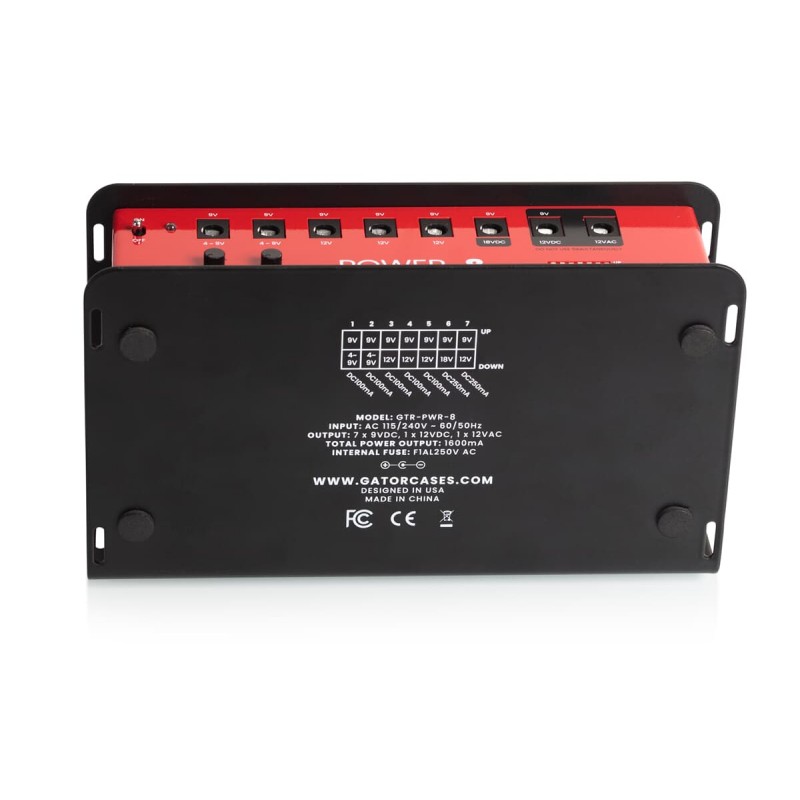 Gator Frameworks GTR-PWR-8-F - Zasilacz do pedałów efektów gitarowych