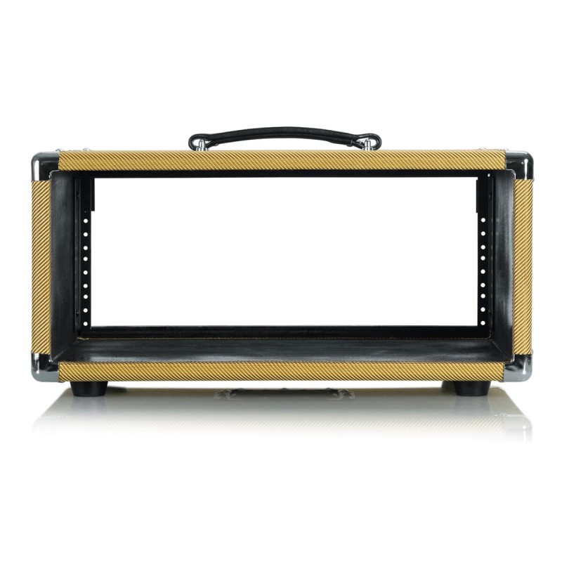 Gator Cases GR-RETRORACK-4TW - Skrzynia rack 4U dla wzmacniaczy rackowych, przedwzmacniaczy, efektów