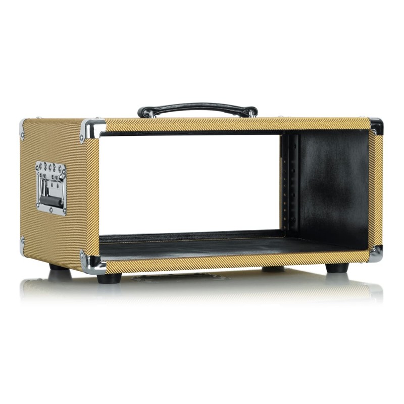 Gator Cases GR-RETRORACK-4TW - Skrzynia rack 4U dla wzmacniaczy rackowych, przedwzmacniaczy, efektów