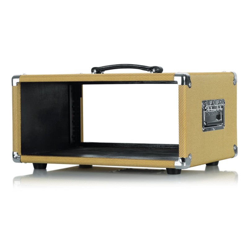 Gator Cases GR-RETRORACK-4TW - Skrzynia rack 4U dla wzmacniaczy rackowych, przedwzmacniaczy, efektów