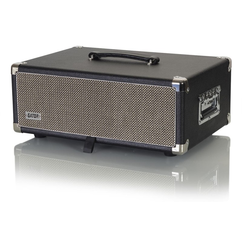 Gator Cases GR-RETRORACK-3BK - Skrzynia rack 3U dla wzmacniaczy rackowych, przedwzmacniaczy, efektów