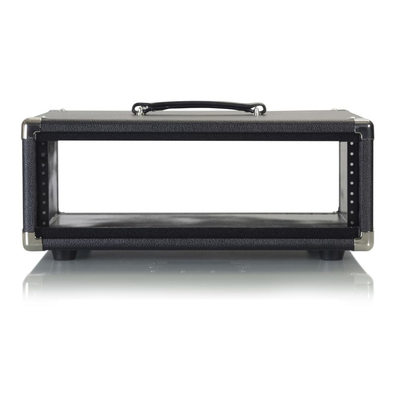 Gator Cases GR-RETRORACK-3BK - Skrzynia rack 3U dla wzmacniaczy rackowych, przedwzmacniaczy, efektów