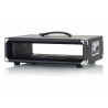 Gator Cases GR-RETRORACK-2BK - Skrzynia rack 2U dla wzmacniaczy rackowych, przedwzmacniaczy, efektów