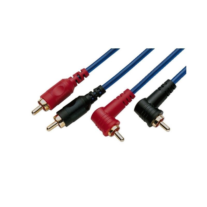 Monacor AC-082slsBL - Kabel RCA, kątowy