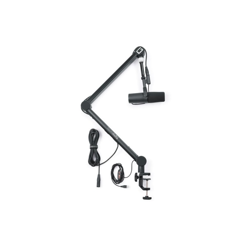 Gator Frameworks GFWMICBCBM4000 - Biurkowy statyw mikrofonowy do transmisji i podcastów