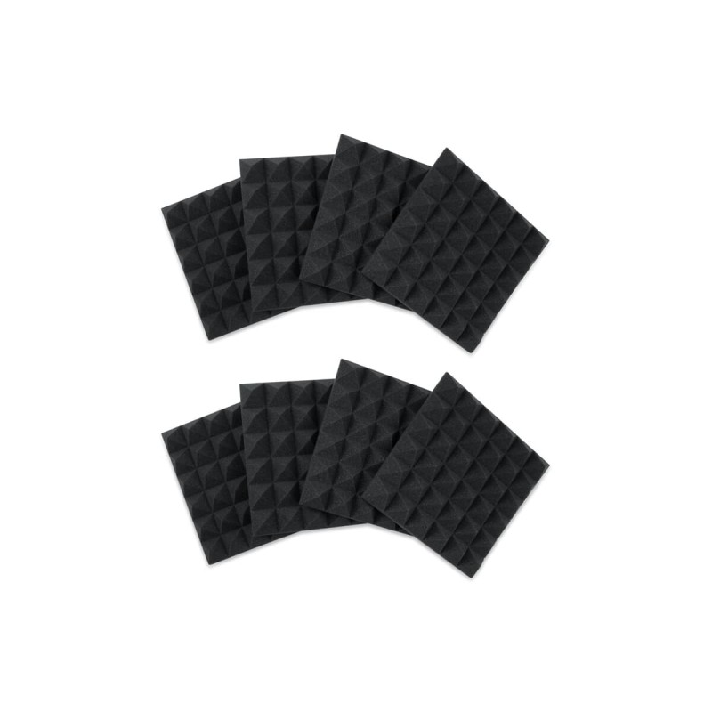 Gator Frameworks GFW-ACPNL1212PCHA-8P - Zestaw 8 paneli piramidowych z pianki akustycznej