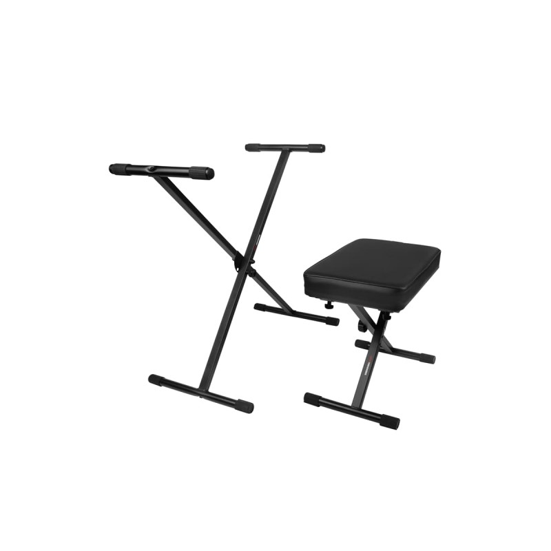 Gator Frameworks GFW-KEYBENCH-SET - Siedzisko do keyboardu i statyw typu X