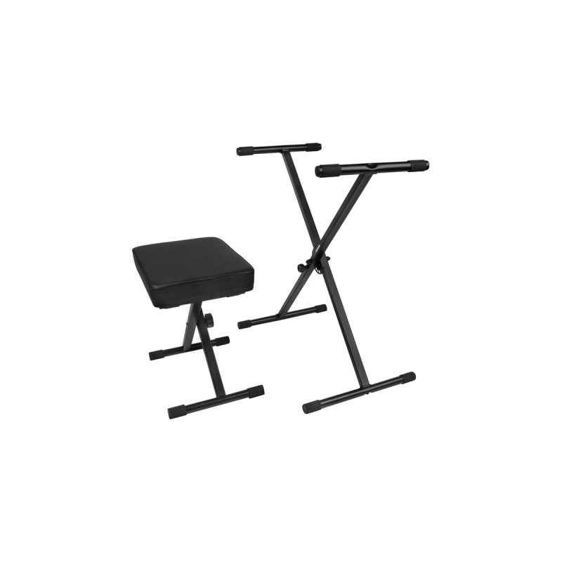 Gator Frameworks GFW-KEYBENCH-SET - Siedzisko do keyboardu i statyw typu X