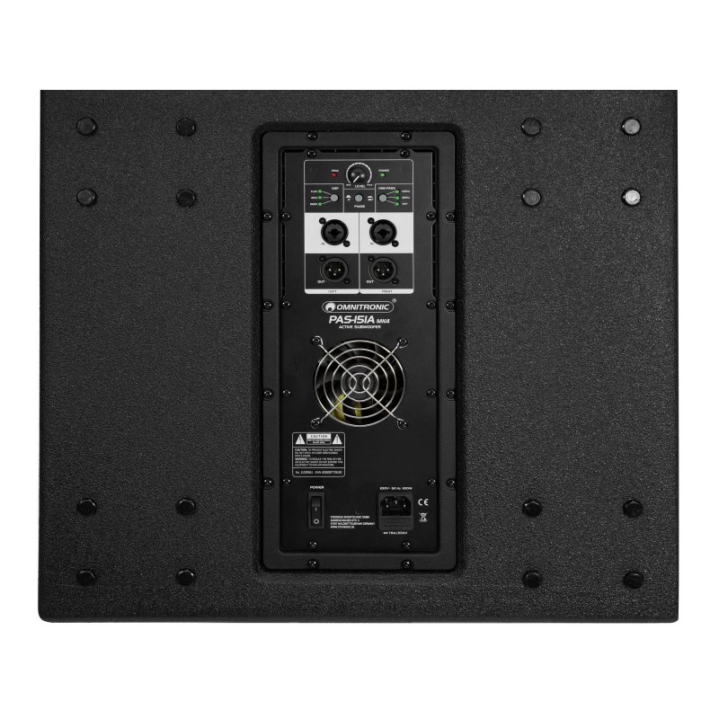 Omnitronic PAS-151A MK4 - Subwoofer aktywny bass-reflex
