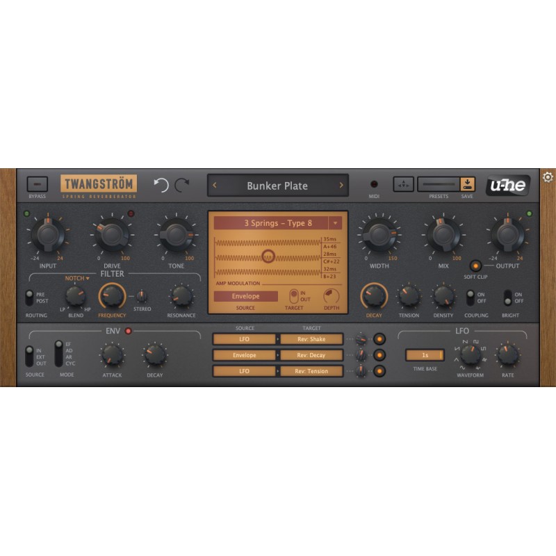 u-He Twangstrom Wtyczka VST Spring Reverb (do pobrania) - 1 - Efekty (wtyczki VST, VSTi, TDM, RTAS itp.)) - u-He Twangstrom to w