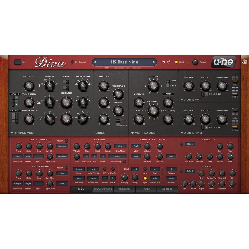 u-He Diva Wirtualny syntezator (do pobrania) - 1 - Instrumenty wirtualne - u-He Diva to najwyższej jakości syntezator analogowo-