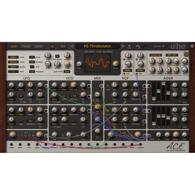u-He Ace Wirtualny syntezator (do pobrania) - 1 - Instrumenty wirtualne - u-He Ace to potężny, modularny syntezator przeznaczony