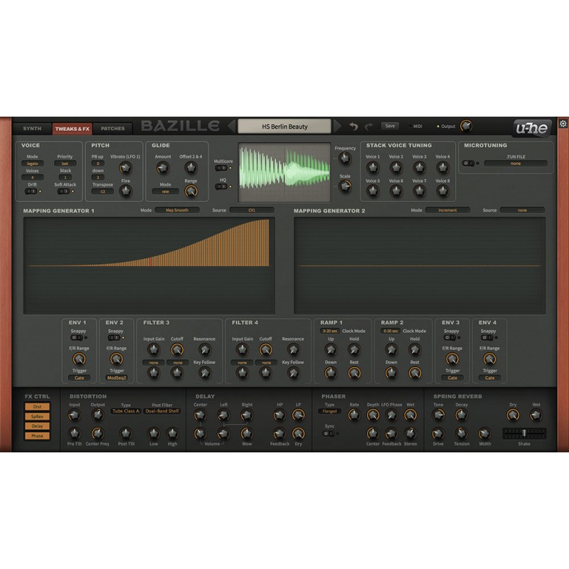 u-He Bazille Wirtualny syntezator (do pobrania) - 4 - Instrumenty wirtualne - u-He Bazille to półmodularny syntezator programowy
