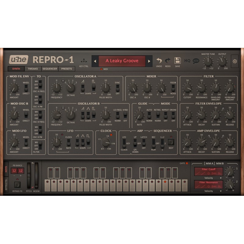 u-He Repro Wirtualny syntezator (do pobrania) - 1 - Instrumenty wirtualne - u-He Repro to syntezator programowy, który emuluje k