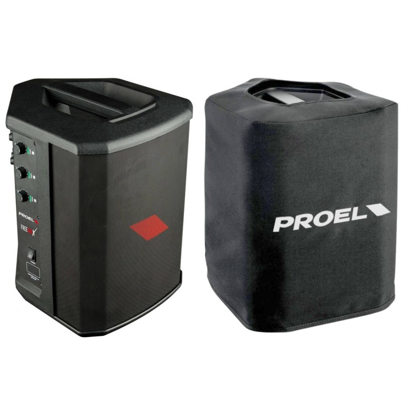 Akumulatorowa kolumna przenośna Proel Free One X + pokrowiec ochronny