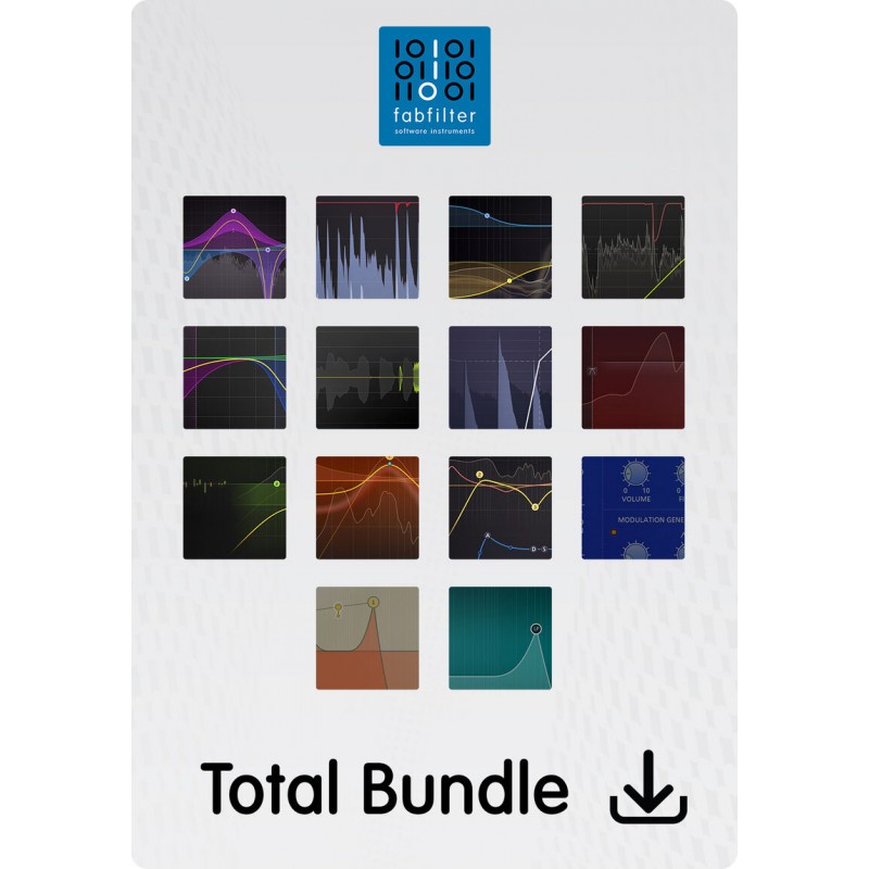 FabFilter Total Bundle - zestaw wtyczek VST - 1 - Efekty (wtyczki VST, VSTi, TDM, RTAS itp.)) - Total Bundle to zestaw wszystkic
