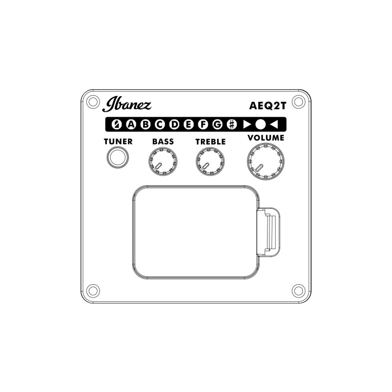 Ibanez AEB8E-BK - Bas elektryczny - 7 - Basy e-akustyczne - Bas elektroakustyczny Ibanez AEB8E-BK - akustyczny bas o głębokim br
