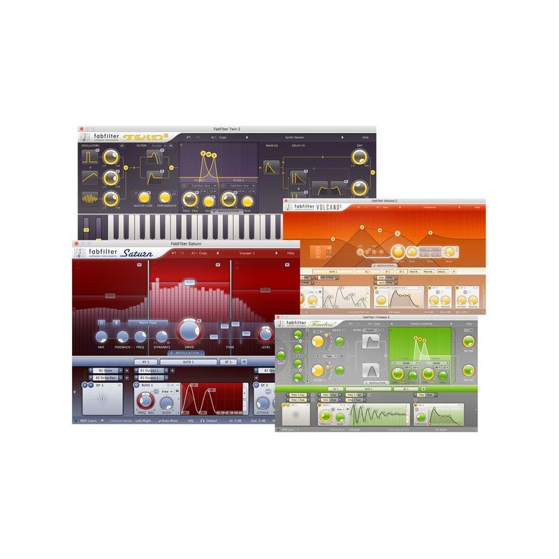 FabFilter Creative Bundle Zestaw wtyczek VST - 1 - Efekty (wtyczki VST, VSTi, TDM, RTAS itp.)) - Zestaw wtyczek  VST: FabFilter 
