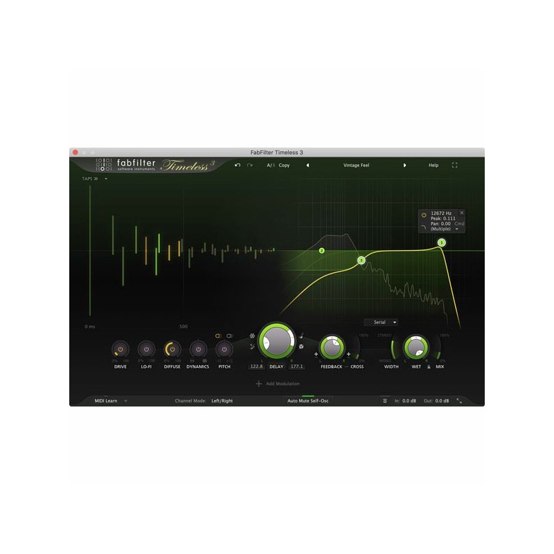 FabFilter Timeless 3 Wtyczka VST Delay - 1 - Efekty (wtyczki VST, VSTi, TDM, RTAS itp.)) - Wszechstronna, vintage'owo brzmiąca w