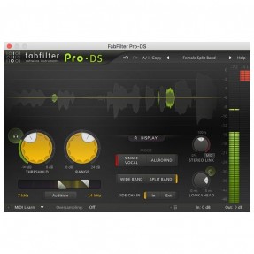 FabFilter Pro-DS Wtyczka VST DeEsser - 1 - Efekty (wtyczki VST, VSTi, TDM, RTAS itp.)) - Zaawansowany de-esser oferujący precyzy