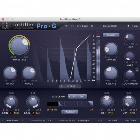 FabFilter Pro-G Wtyczka VST Expander - 1 - Efekty (wtyczki VST, VSTi, TDM, RTAS itp.)) - Wszechstronna wtyczka bramki i ekspande