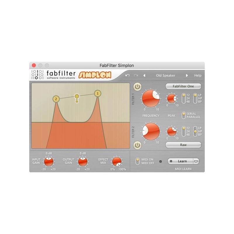 FabFilter Simplon Wtyczka VST Filter - 1 - Efekty (wtyczki VST, VSTi, TDM, RTAS itp.)) - Wszechstronny filtr z dwoma niezależnym