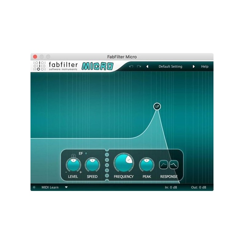 FabFilter Micro Wtyczka VST Filter - 1 - Efekty (wtyczki VST, VSTi, TDM, RTAS itp.)) - Wtyczka filtra oferująca dynamiczne filtr