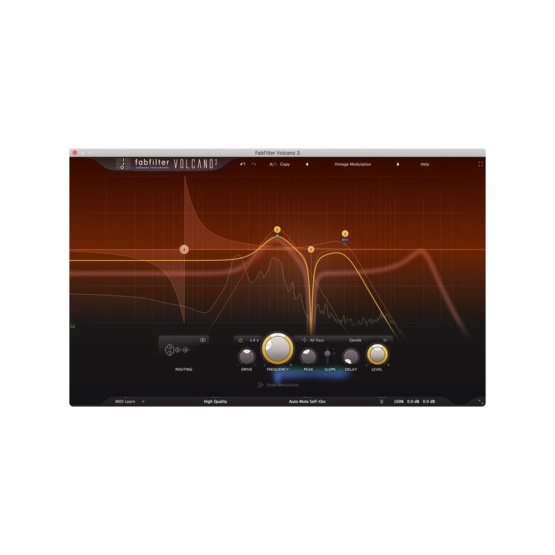 FabFilter Volcano 3 Wtyczka VST filtrująca - 1 - Efekty (wtyczki VST, VSTi, TDM, RTAS itp.)) - Kreatywna wtyczka filtra, która ł