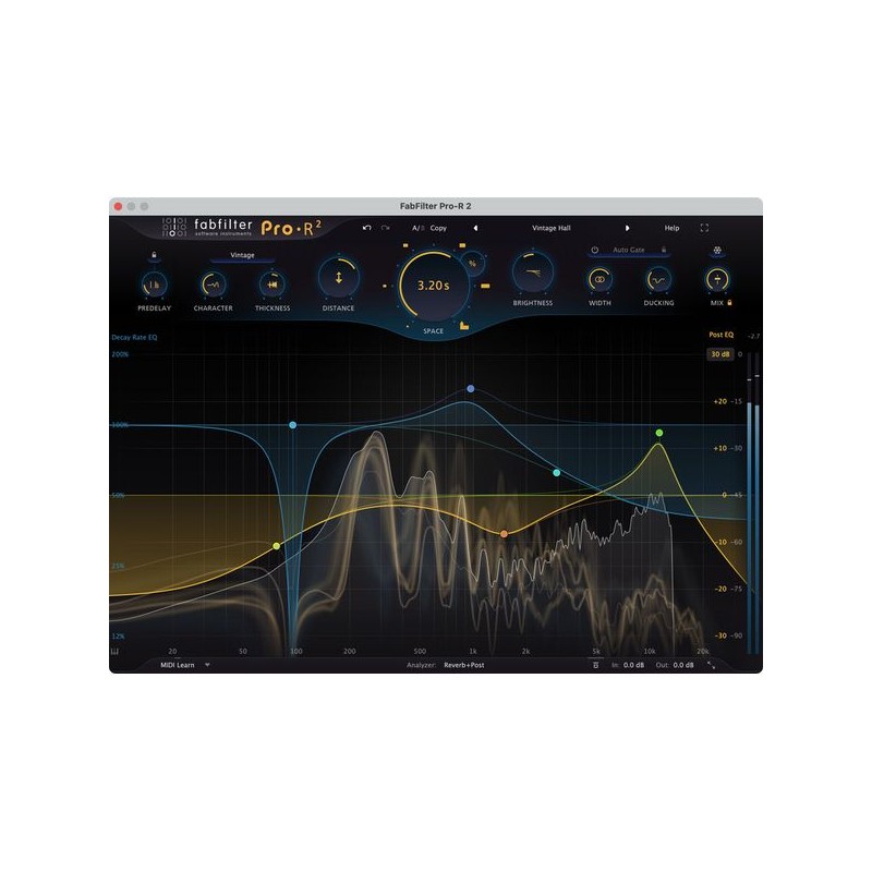 FabFilter Pro-R 2 Wtyczka VST Reverb - 1 - Efekty (wtyczki VST, VSTi, TDM, RTAS itp.)) - Wyrafinowana wtyczka pogłosowa oferując