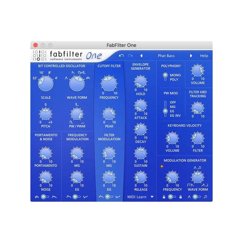 FabFilter One Wirtualny syntezator VST - 1 - Instrumenty wirtualne - Klasyczny syntezator analogowo-modelujący oferujący bogate,