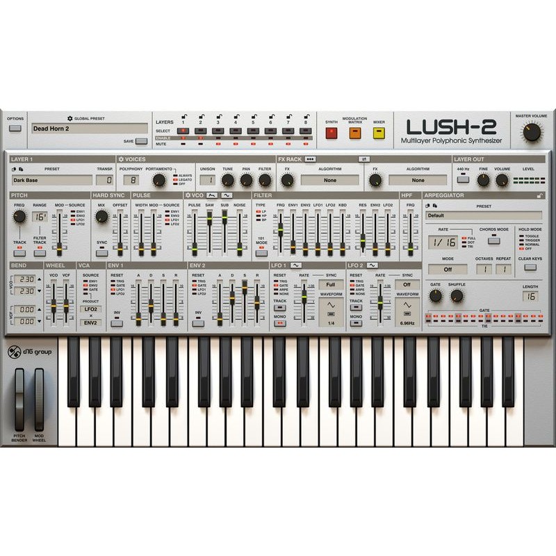 D16 Group Lush 2 - Wirtualny syntezator (do pobrania)