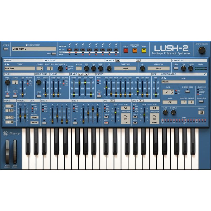 D16 Group Lush 2 - Wirtualny syntezator (do pobrania)