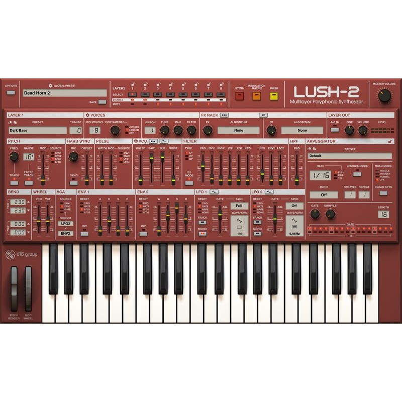 D16 Group Lush 2 - Wirtualny syntezator (do pobrania)