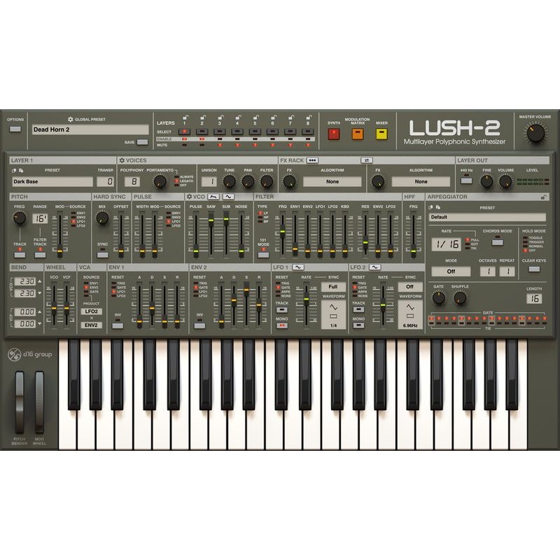 D16 Group Lush 2 - Wirtualny syntezator (do pobrania)