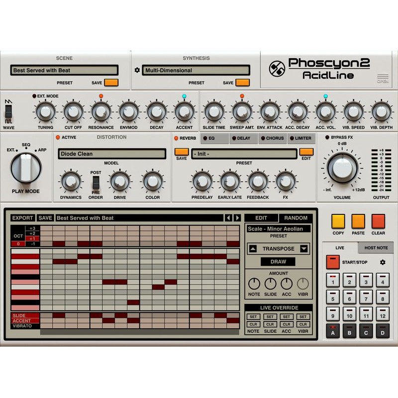 D16 Group Phoscyon 2 - Zaawansowana emulacja TB-303 (do pobrania)