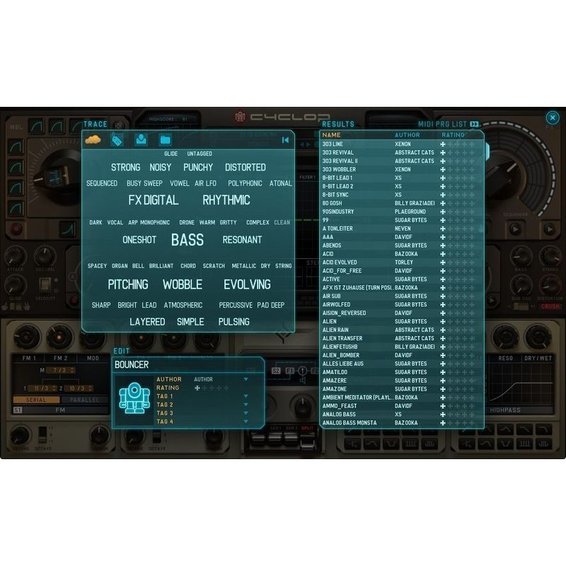 Sugar Bytes Cyclop - Wirtualny instrument i syntezator basów (do pobrania)