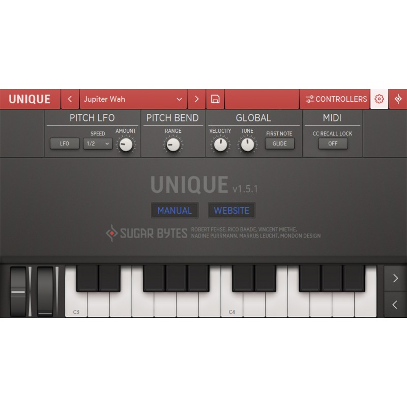 Sugar Bytes Unique - Wirtualny syntezator (do pobrania)