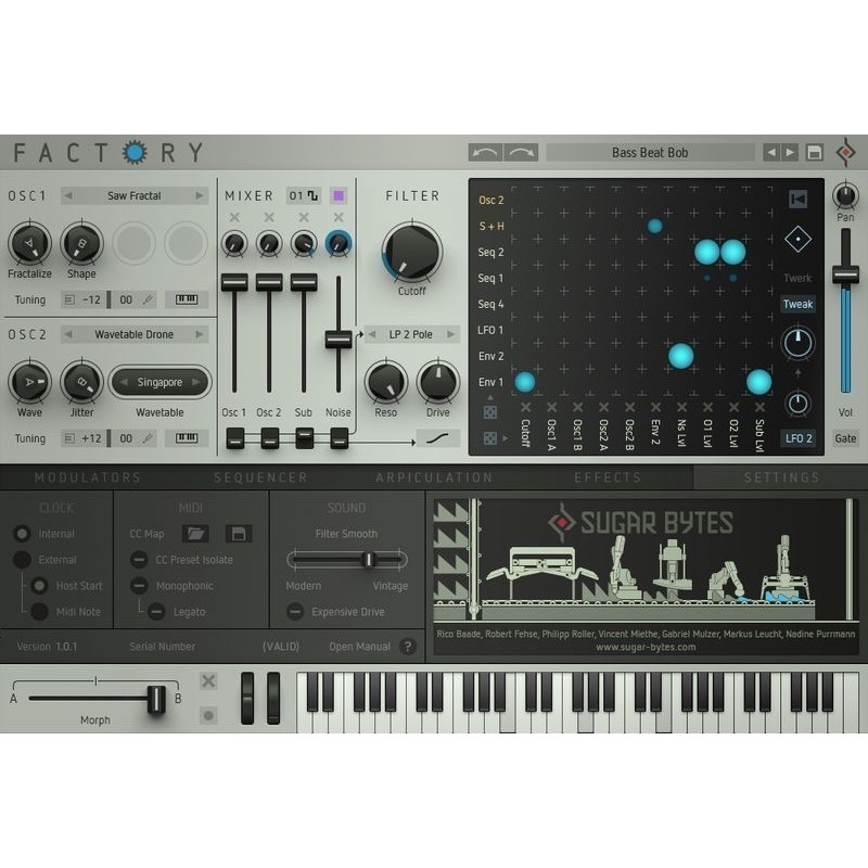Sugar Bytes Factory - Wtyczka syntezatora (do pobrania)