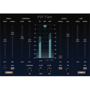 PSP Audioware Flare Wtyczka VST - 1 - Efekty (wtyczki VST, VSTi, TDM, RTAS itp.)) - PSP Flare to nowy rodzaj kompresora psychoak