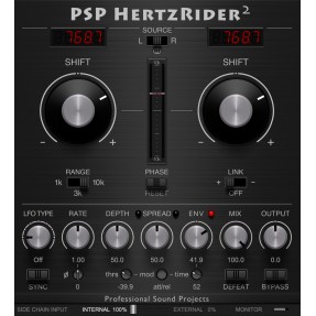 PSP Audioware HertzRider 2 Wtyczka VST - 1 - Efekty (wtyczki VST, VSTi, TDM, RTAS itp.)) - Wtyczka modulacji wysokości dźwięku z