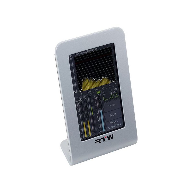 RTW TM3-Primus Miernik sygnału - 4 - Inne sprzęty do studia - Miernik głośności i poziomu stereo, 4,3-calowy pojemnościowy ekran