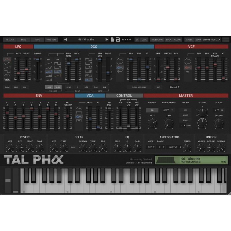 TAL Pha Wirtualny syntezator VST - 1 - Efekty (wtyczki VST, VSTi, TDM, RTAS itp.)) - Wirtualny syntezator VST TAL-Pha jest bardz