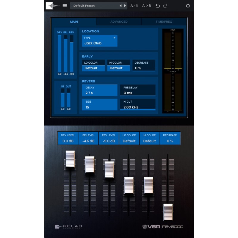 Relab Rev6000 Wtyczka VST - 1 - Efekty (wtyczki VST, VSTi, TDM, RTAS itp.)) - REV6000 zapewnia realistyczny, dynamiczny pogłos z